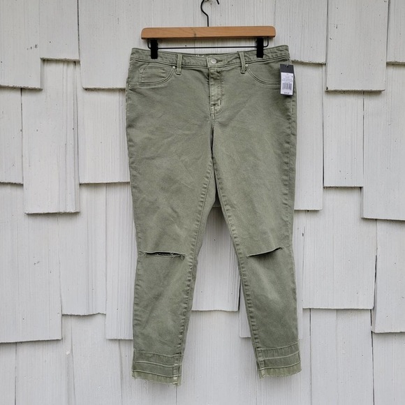 Mossimo Supply Co Olive Mid Rise Jegging 12 - Picture 2 of 8